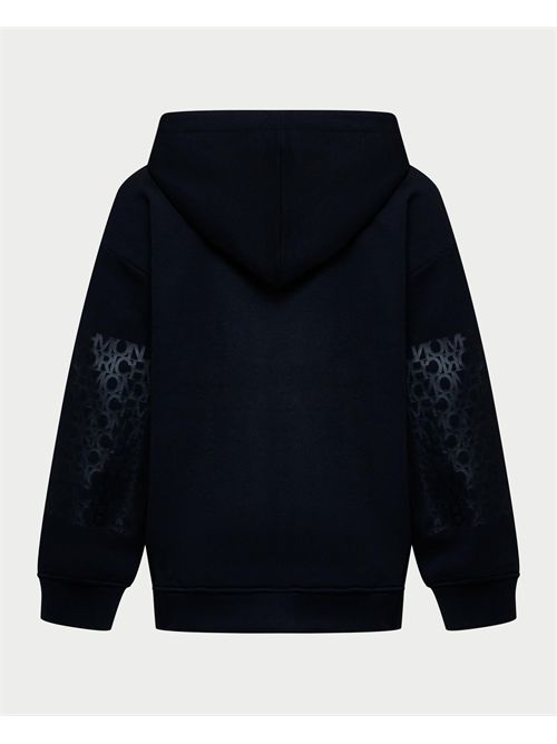 John Richmond children's hoodie sweatshirt with zip JOHN RICHMOND | RBA25034FEBLACK